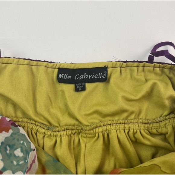 Mll Gabrielle Babydoll Maxi Dress Sz M Colorful Psychedelic 70s Festival Hippie - Picture 4 of 11